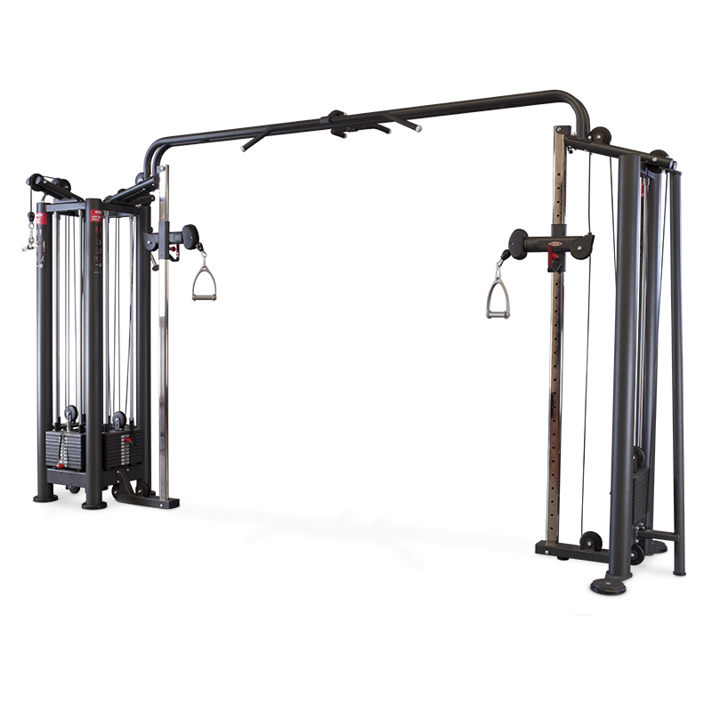 4 STATION MULTI GYM + ADJUSTABLE CABLE STATION WITH BAR / 1sc112-1sc124