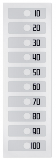 Autocollant avec numéros pour pile de poids, augmentation de 10 kg, 10 à 100 kg