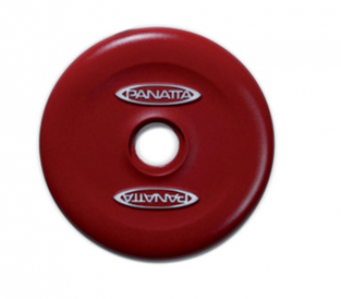 Dumbbell cover zijkant rood