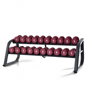 DUMBBELL RACK 220 CM RUBBERISED / 1FE250